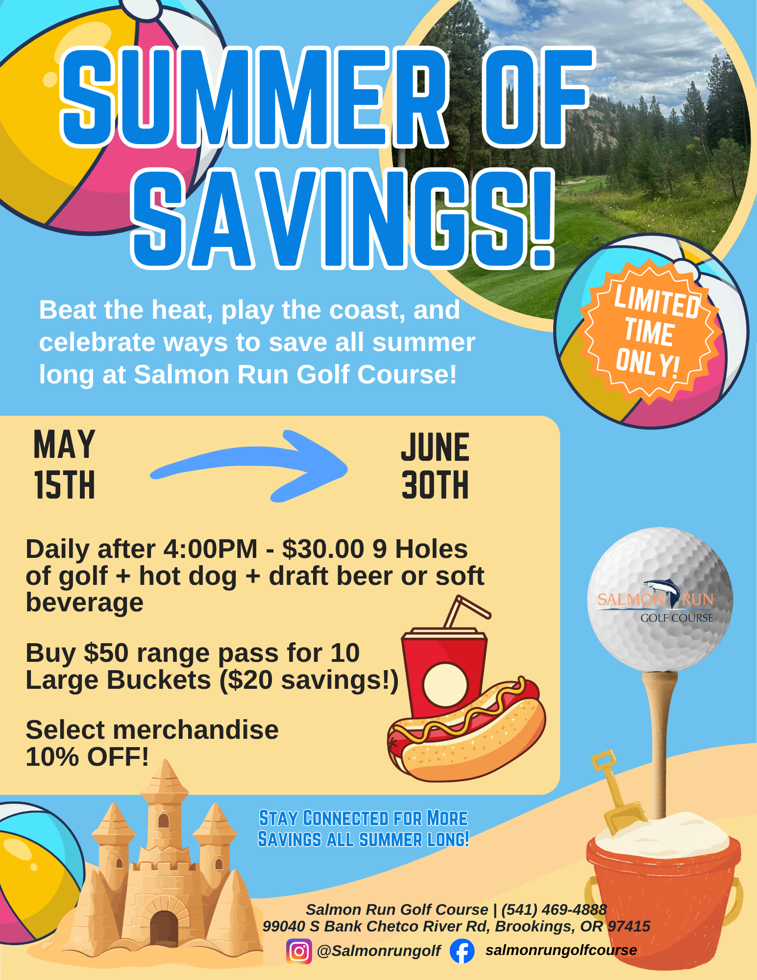 Summer of Savings Salmon Run Flyer